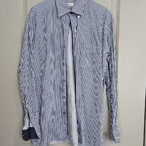 Ermenegildo Zegna XL Striped Dress Shirt